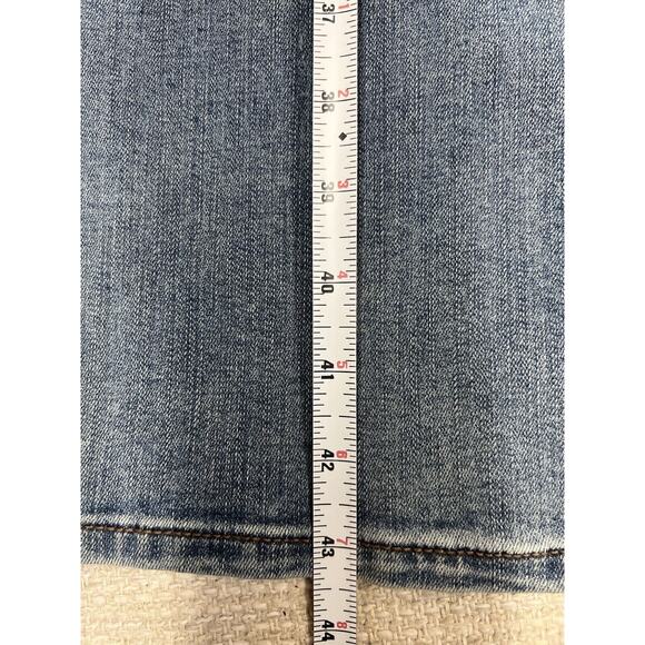 Maurices MidRise Jeans Straight Leg Light Wash 5 Pocket Blue Denim Plus Size 22W - Picture 8 of 14